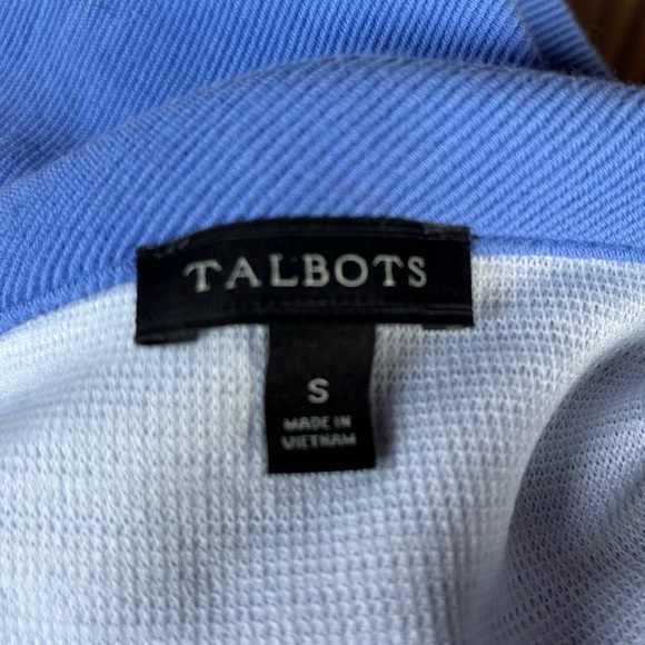Talbots Blue Women's Top. Boatneck, Pull over. - Picture 2 of 4